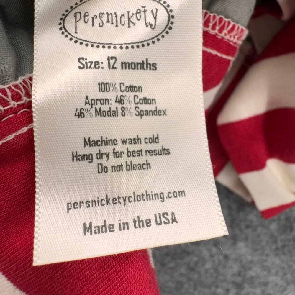 Persnickety Girls Dress Legging Headband Set Size 6-12M Red Christmas Stocking‎
